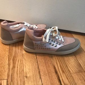Pink sneakers